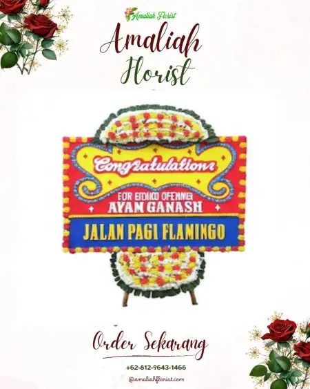 Sewa Papan Bunga Larangan Luwok